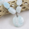 Aqua Bead Necklace Large Amazonite Nugget Pendant Necklace - VP's Jewelry