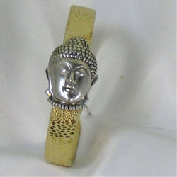 Gold Leather Buddha Bracelet - VP's Jewelry