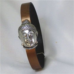 Copper Leather Buddha Bracelet - VP's Jewelry