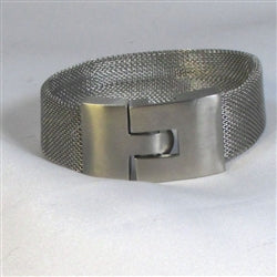 Stainless Steel Mesh Bracelet with Stainless Steel Clasp - VP's Jewelry