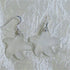 Buy white crystal starfish earring on silver ear wires