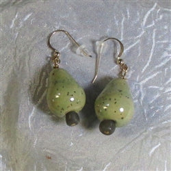 Green Kazuri Fair Trade Bead Earrings - VP's Jewelry