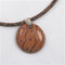 Handmade Kazuri Pendant on Leopard Suede Necklace - VP's Jewelry