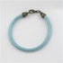 Aqua Leather Cord Bracelet - VP's Jewelry
