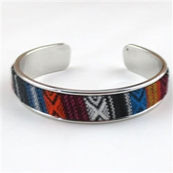 Multi-colored Insert Cuff Bracelet - VP's Jewelry