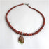 Red Jasper Gemstone Necklace with Pendant - VP's Jewelry