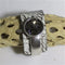 Wide Cuff Leather Bracelet with Botton Accent - VP's Jewelry