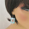Handmade Turquoise Blue Starfish Motif Earrings - VP's Jewelry