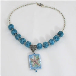 Exquisite Turquoise Blue Handmade Starfish Necklace - VP's Jewelry