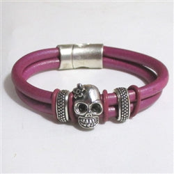 Day of The Dead Halloween Bracelet Plum - VP's Jewelry