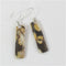 Fabulous Gemstone Designer Earrings Rare Peanut Wood - VP's Jewelry