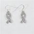 Crystal Awareness Ribbon Earrings - VP's Jewelry