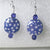 Handmade Bead Kazuri Earring in Cream Lilac or Blue - VP's Jewelry