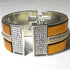 Buy wide metallic leather crystal cuff bangle bracelet
