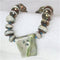 Ivory & Gold Handmade Bead Necklace RaKu Beads - VP's Jewelry