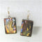 Golden Metallic Artisan Handmade Designer Earrings Raku Glaze - VP's Jewelry  