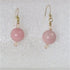 Round Pink Opal Beaded Earrings - VP's Jewelry