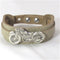 Beige Harley Davidson Motorcycle Leather Cuff Bracelet - VP's Jewelry