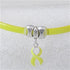 Yellow Choker Awareness Ribbon Minimalist Narrow Necklace - VP's Jewelry