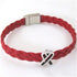 Red Awareness Leather Bracelet Unisex - VP's Jewelry