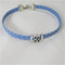 Periwinkle Awareness Ribbon Braided Leather Ribbon Choker Necklace - VP's Jewelry