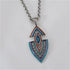 Fancy Arrowhead Pendant on Antique Silver Chain Necklace - VP's Jewelry