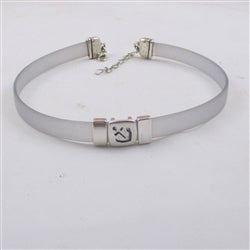 Grey Choker with AnchorJelly Band Choker - VP's Jewelry