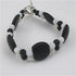 Buy double strand black & white sea glass bracelet