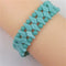 Aqua Crystal Beaded Stretch Bracelet - VP's Jewelry