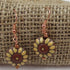Handmade Yellow & Rust Ceramic Earrings Golem - VP's Jewelry