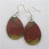 Gemstone earrings red creek jasper teardrop earrings
