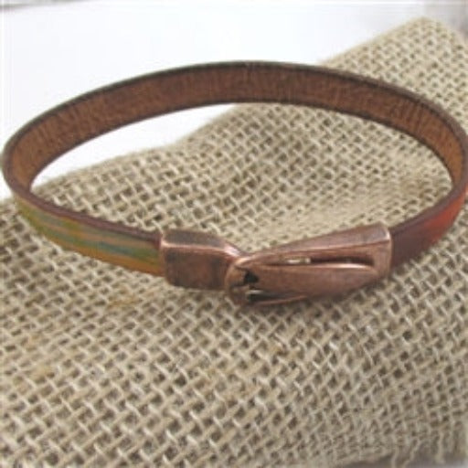 Multi-colored Leather Anklet or Bracelet For A Man - VP's Jewelry