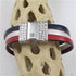 Red White & Blue Leather Bracelet with Silver Clasp - VP's Jewelry