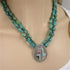 Double Strand Turquoise Nugget Necklace With Multi-stone Pendant - VP's Jewelry
