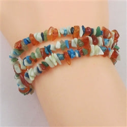 Buy 3 strand multi gemstone bracelet