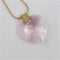 Large Pink Crystal Heart Pendant Necklace - VP's Jewelry