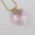 Large Pink Crystal Heart Pendant Necklace - VP's Jewelry