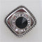 Delightful rhinestone silver fashion ring