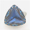 Delightful fun blue rhinestone ring