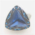 Delightful fun blue rhinestone ring