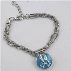 Best buy teal awareness charm bracelet domestic violence awareness