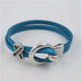 Teal Awareness Flat Leather Bracelet - VP's Jewelry