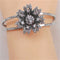 Clear Crystal Cuff Bracelet Rhinestone Bangle Bold Bling - VP's Jewelry