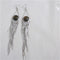 Brown Crystal Long Dangling Earrings - VP's Jewelry