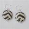 Cream & Brown Kazuri Bead Earrings - VP's Jewelry  