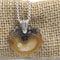 Agate Pendant Necklace on Rolo Sterling Silver Chain - VP's Jewelry