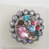 Delightful crystal &  rhinestone silver fashion ring