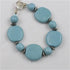 Aqua Fair Trade Kazuri Bracelet - VP's Jewelry  