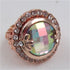 Bold Crystal Fashion Rose Gold Ring  Adjustable VP's Jewelry 
