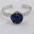 Royal Blue Crystal Bangle Bracelet - VP's Jewelry